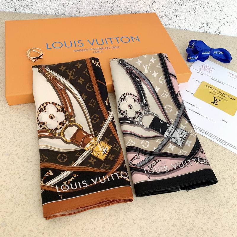 LV silk scarf 50X50cm E06